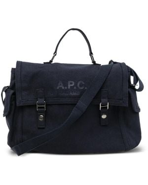A.P.C. Bolso Satchel Recuperation - Azul