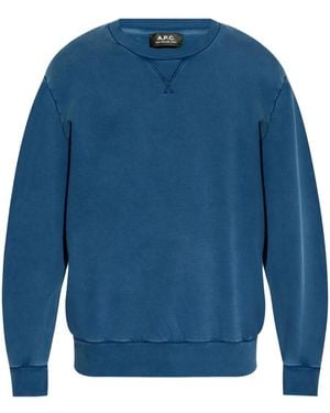 A.P.C. Sudadera Label F - Azul