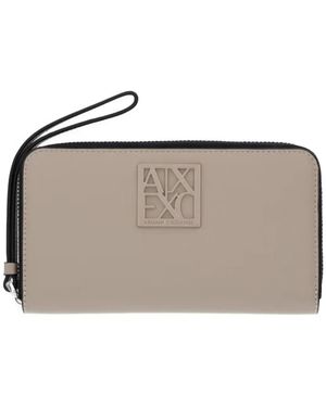 ARMANI EXCHANGE Logo-Patch Wallet - Grey