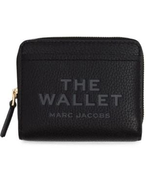 Marc Jacobs Mini Logo-Embossed Wallet - Black