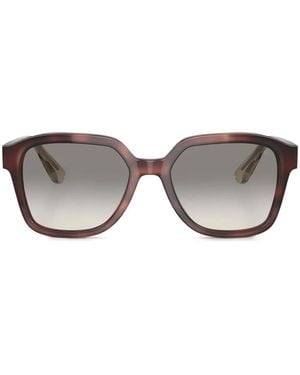 Brunello Cucinelli Square-Frame Sunglasses - Brown