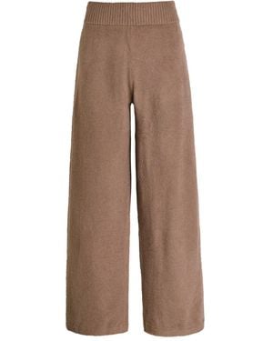 Eberjey Pantalones Anchos De Canalé - Marrón