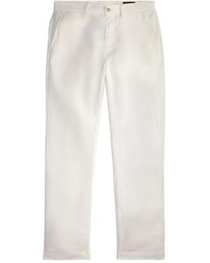 Polo Ralph Lauren Bedford Embroidered Chino Trousers - White