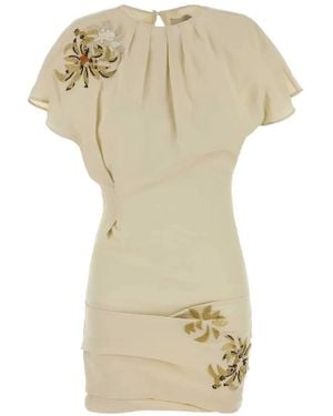 Isabel Marant Sakia Embroidered Crepe Mini Dress - White