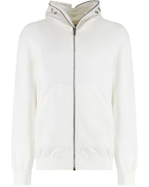 Rick Owens Full-Zip Hoodie - White