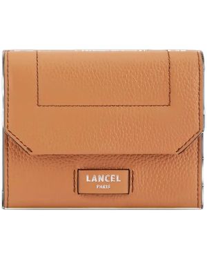 Lancel Minon Flap Compact Wallet - Brown