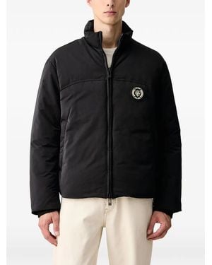 ARMANI EXCHANGE Logo-Patch Puffer Jacket - Black