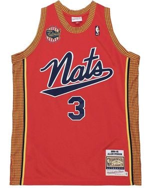 Mitchell & Ness "nba Philadelphia 76ers 2004 Allen Iverson" スウィングマンジャージ - レッド