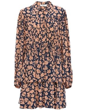 Chloé Abito A Fiori - Bianco