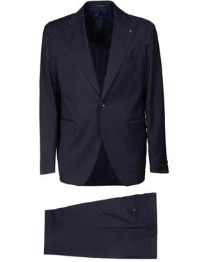 Tagliatore Pinstriped Suit - Blau