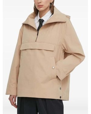 Ba&sh Hooded Half-Zip Jacket - Natural