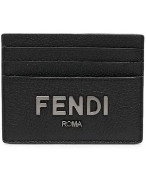 Fendi Vit Cher Card Case - Black