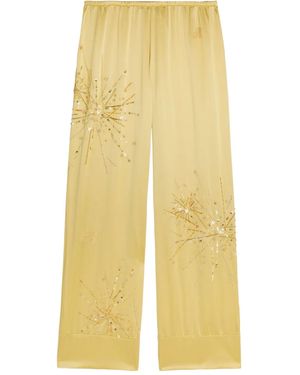 BERNADETTE Pantalon Louis À Sequins - Jaune