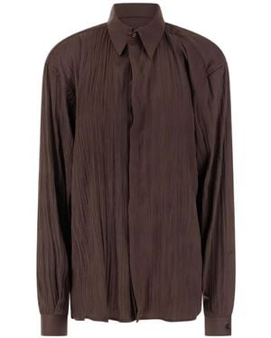 MARSĒM Chemise À Effet Froissé - Brown