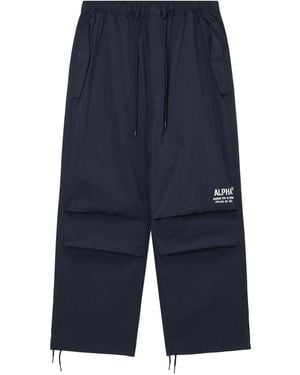 Alpha Industries Hose Im Layering-Look - Blau