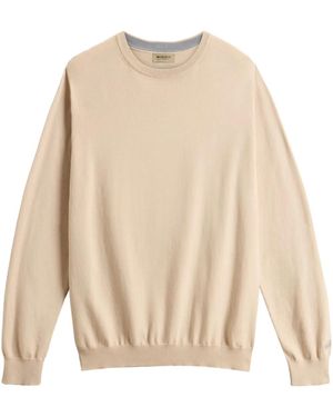 Woolrich Logo-Embroidered Sweatshirt - Natural