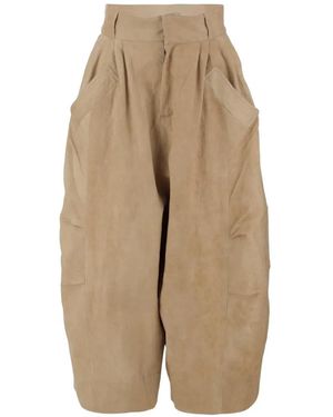 Niccolò Pasqualetti Pleated Pants - Natural