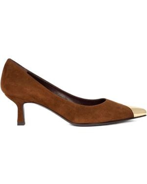 Roberto Festa 40mm Tortuga Metal Toe Pumps - ブラウン
