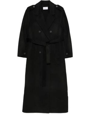 The Dynamis Studio Double-Breasted Belted Coat - Black