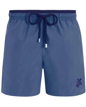 Vilebrequin Costume Da Bagno Con Ricamo - Blu