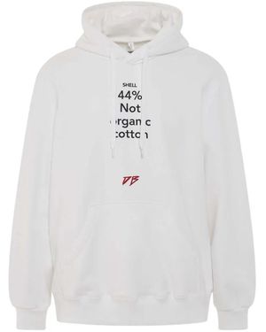 Doublet Logo-Detail Hoodie - White