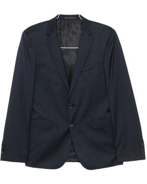BOSS Single-Breasted Wool Suit - Blue