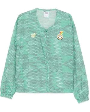 PUMA Patterned Zip-Up Jacket - Green