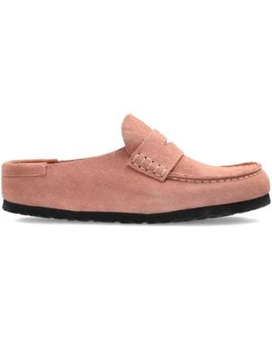 Birkenstock Mules Naples Wrapped En Daim - Pink
