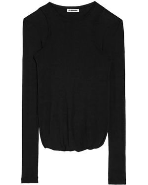 Jil Sander T-Shirt Girocollo - Nero