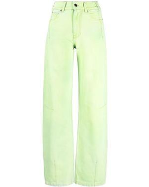 DARKPARK Jeans A Gamba Ampia - Verde