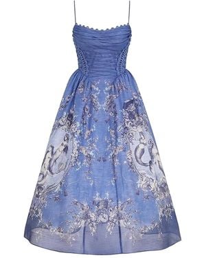 Zimmermann Picnic Beaded Maxi Dress - Blue