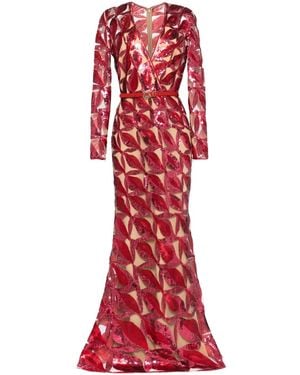 Elie Saab チュール ドレス - レッド