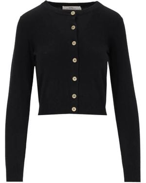 arch4 Celestina Crew-Neck Cardigan - Black