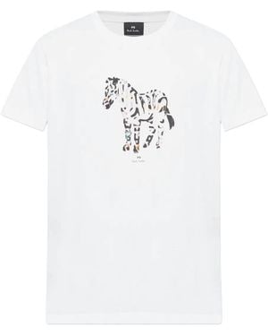 Paul Smith T-Shirt Con Stampa - Bianco