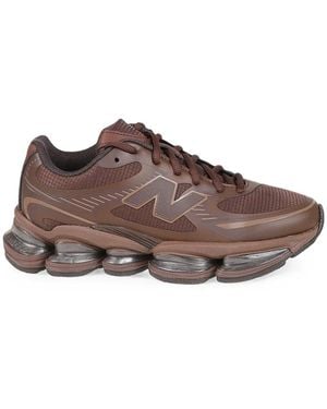 New Balance Abzorb 2000 Logo-Patch Trainers - Brown