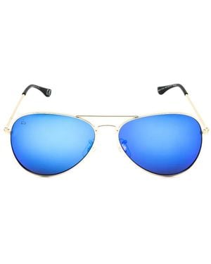 Privé Revaux Commando 2.0 Pilot-Frame Sunglasses - Blue