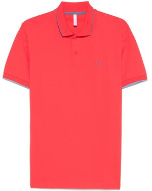 Sun 68 Logo-Embroidered Polo Shirt