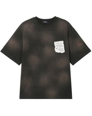 we11done T-Shirt À Imprimé Graphique - Black