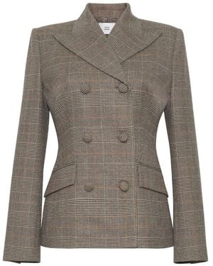 Adam Lippes Malone Double-Breasted Blazer - Grey