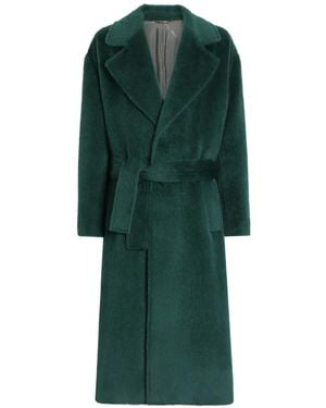 Dolce & Gabbana Single-Breasted Alpaca Coat - Green