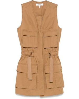 Chloé Cotton Waistcoat - Brown