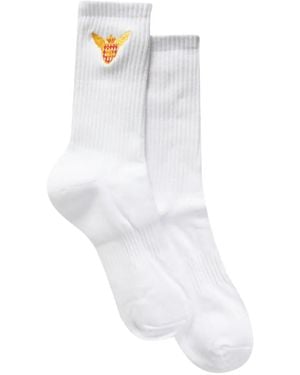 Rhude Aero Crest Socks - White