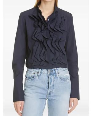 Twp Blusa Patti Con Volantes - Azul