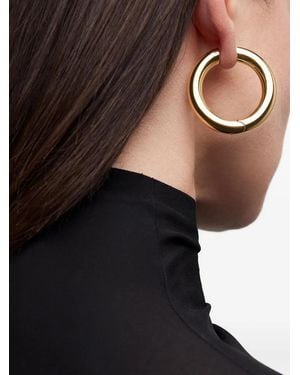 Jennifer Fisher Mini Samira Hinged Hoop Earrings - Black