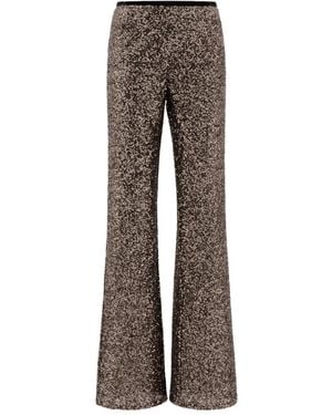F.it Ausgestellte Paillettenhose - Grau