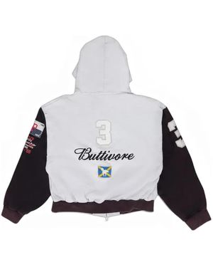 Protocol Index Buttivore Zip Hoodie in White for Men | Lyst