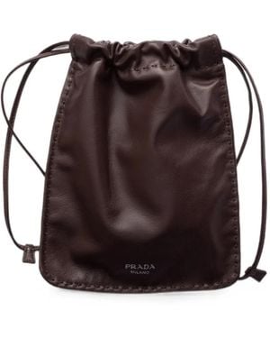 Prada Smartphone-Tasche Aus Nappaleder - Braun