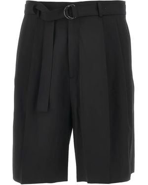 Cmmn Swdn Pantalones Cortos Con Cinturón - Negro