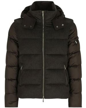 Moorer Casciano Hooded Padded Jacket - Black