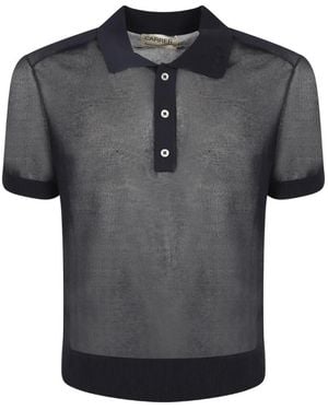 Carrera Semi-Sheer Polo Shirt - Grey